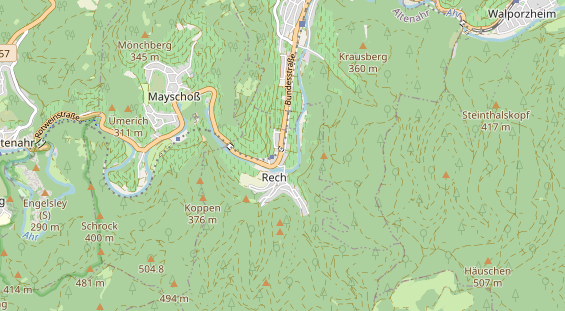 Restaurant auf Karte