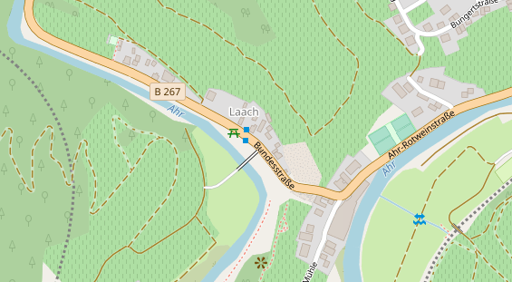 Restaurant auf Karte