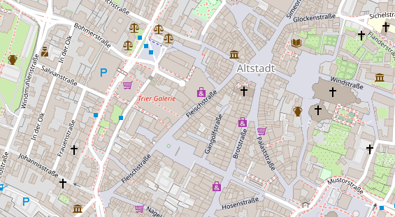 Restaurant auf Karte