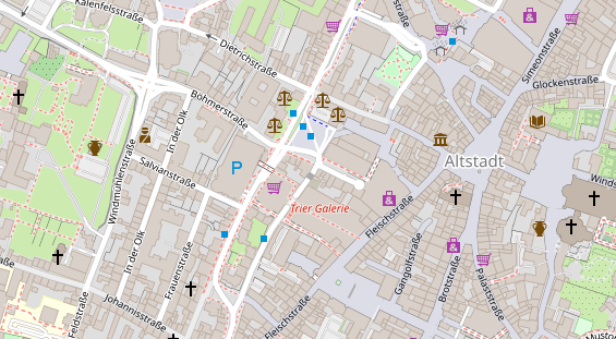 Restaurant auf Karte