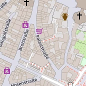 Restaurant auf Karte