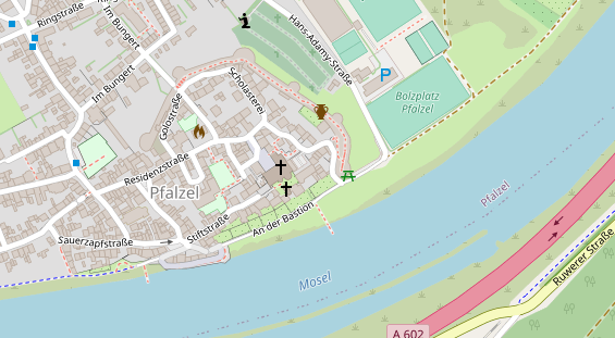 Restaurant auf Karte