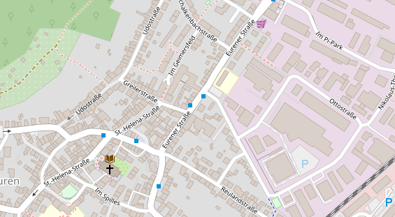 Restaurant auf Karte