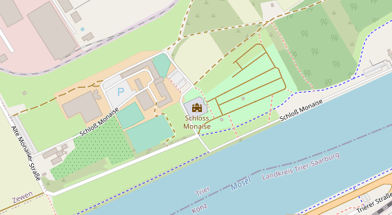 Restaurant auf Karte