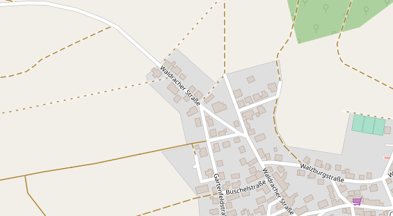 Restaurant auf Karte