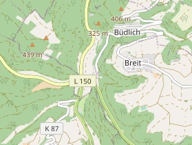 Restaurant auf Karte
