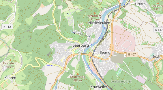 Restaurant auf Karte
