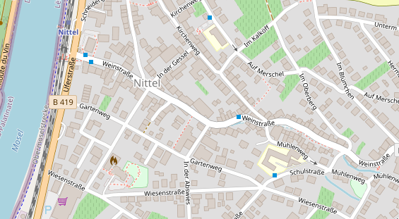 Restaurant auf Karte