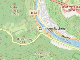 Restaurant auf Karte
