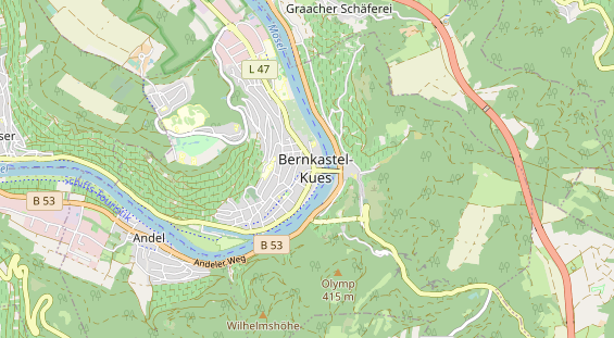 Restaurant auf Karte