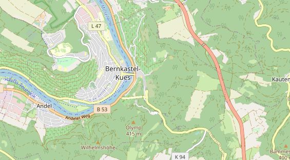 Restaurant auf Karte