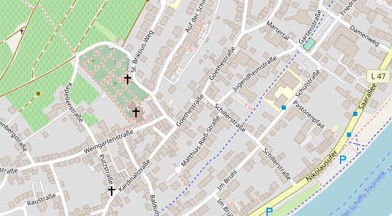 Restaurant auf Karte