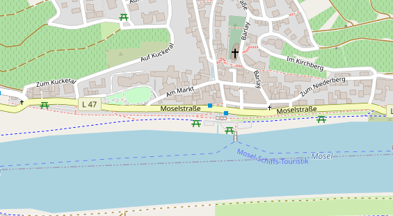 Restaurant auf Karte