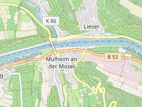 Restaurant auf Karte
