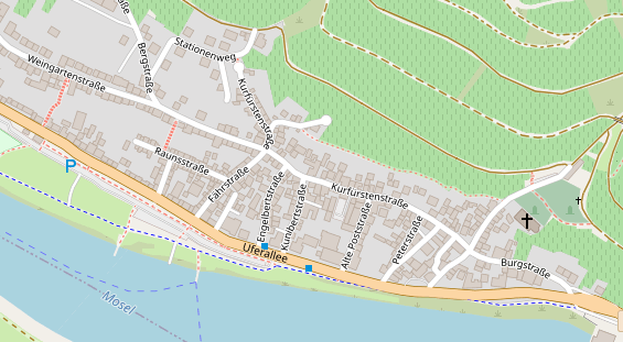 Restaurant auf Karte