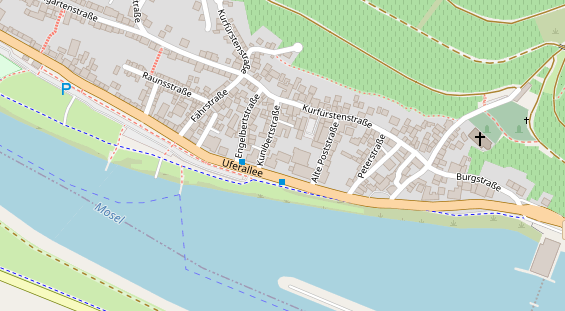 Restaurant auf Karte