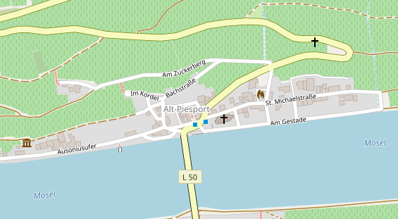 Restaurant auf Karte