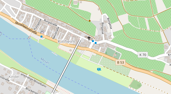 Restaurant auf Karte