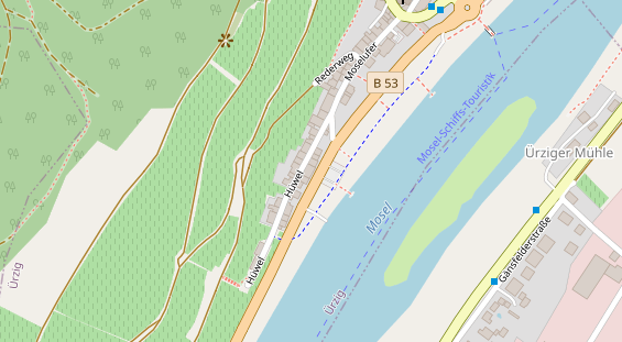 Restaurant auf Karte