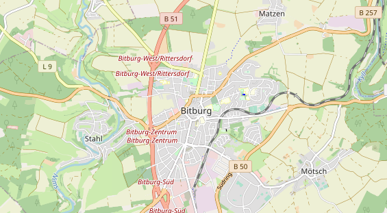 Restaurant auf Karte