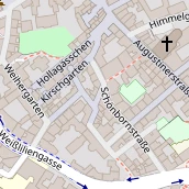 Restaurant auf Karte