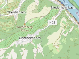 Restaurant auf Karte