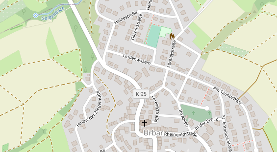 Restaurant auf Karte