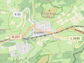 Restaurant auf Karte