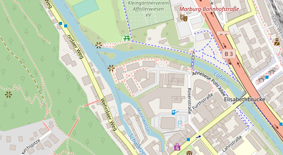 Restaurant auf Karte