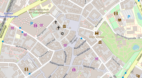 Restaurant auf Karte