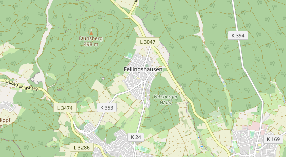 Restaurant auf Karte