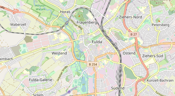 Restaurant auf Karte