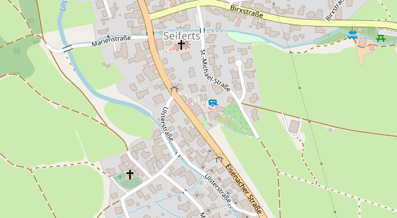 Restaurant auf Karte