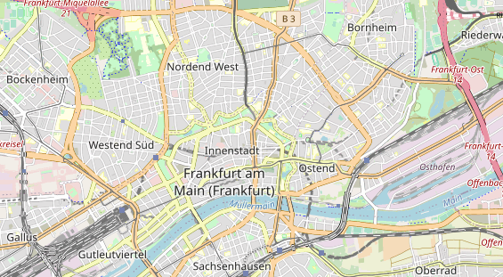 Restaurant auf Karte