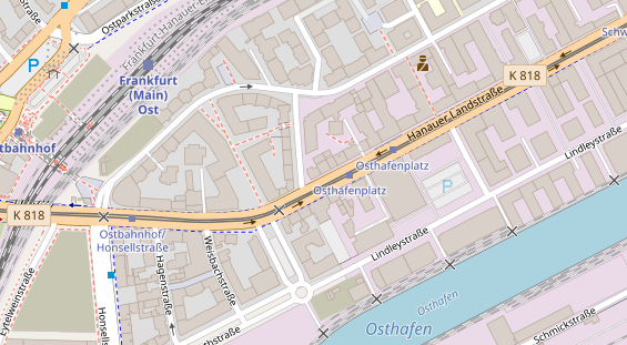 Restaurant auf Karte