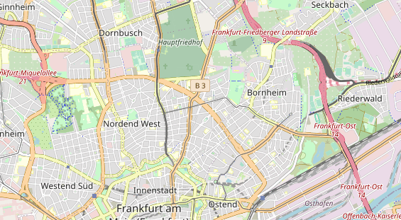 Restaurant auf Karte