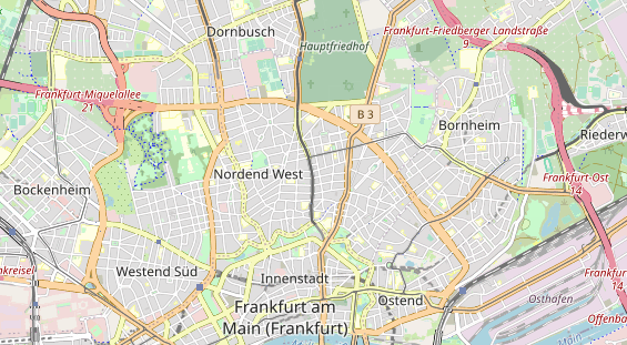 Restaurant auf Karte