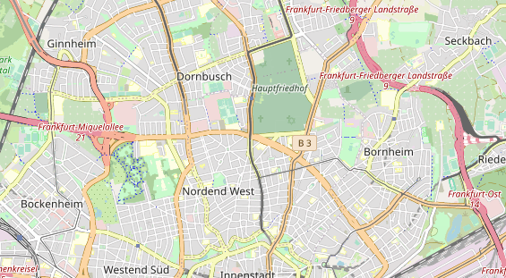 Restaurant auf Karte