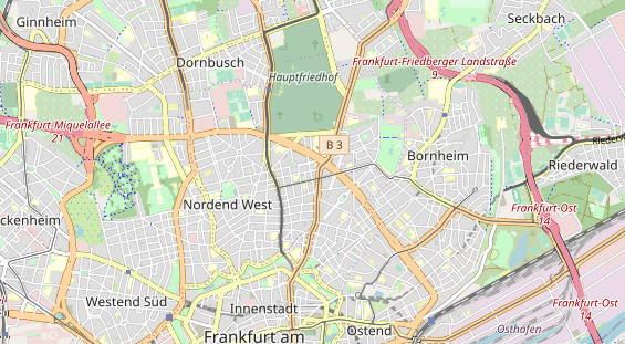 Restaurant auf Karte