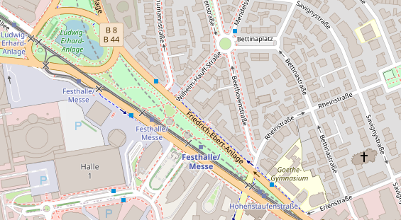 Restaurant auf Karte