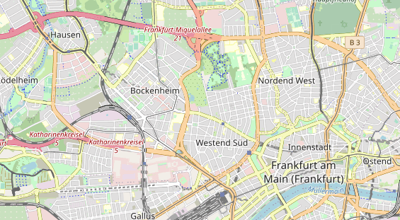 Restaurant auf Karte