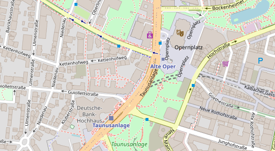 Restaurant auf Karte