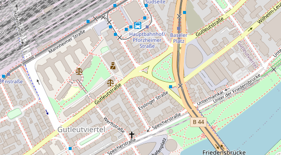 Restaurant auf Karte