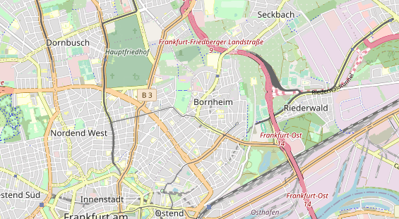 Restaurant auf Karte