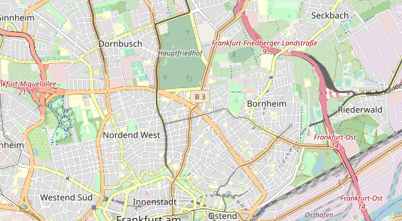 Restaurant auf Karte