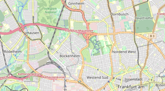 Restaurant auf Karte