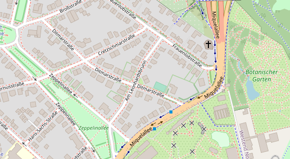 Restaurant auf Karte