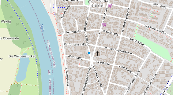 Restaurant auf Karte