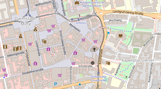 Restaurant auf Karte