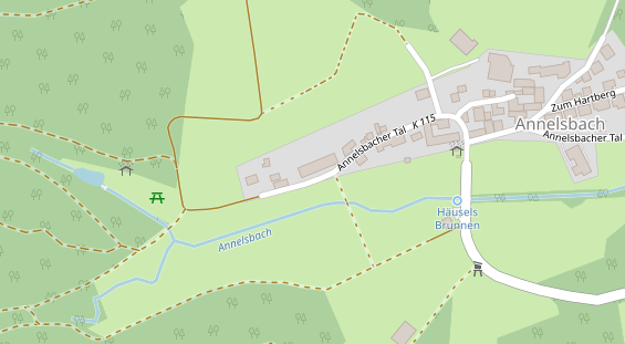 Restaurant auf Karte